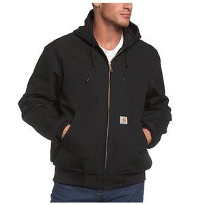 NWoT Carhartt Men Thermal Lined Duck Active Jacket J131 Black Size LT $200 HH133